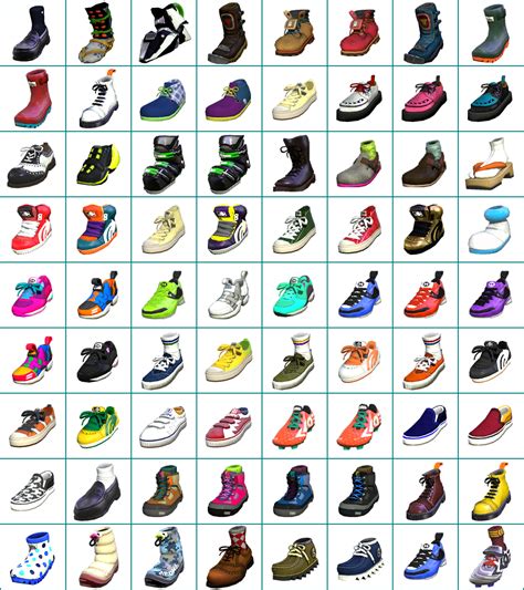 splatoon 2 shoes names